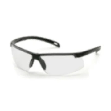 Pyramex® SB8610DTM Ever-Lite® Safety Glasses, H2MAX Anti-Fog/Anti-Scratch, Clear Lens, Half-Frame Frame, Black, Polycarbonate Frame, ANSI Z87.1, CAN/CSA Z94.3-15, CE EN166