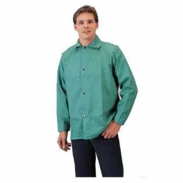 Tillman™ 6230XL Light Duty Welding Jacket, XL, Westex® FR7A® Cotton, Green, Resists: Flame