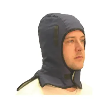 Anchor® 600 Heavy Duty Extra Large Neck Flap Winter Liner, For Use With Standard Headgears, Universal, Hook and Loop Fastening, Velcro® Closure, Twill/Sheep Thermal, Blue