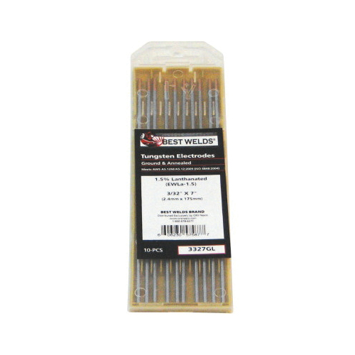 . Best Welds® 3327GL Tungsten Electrode, Chemical Composition: Tungsten ...