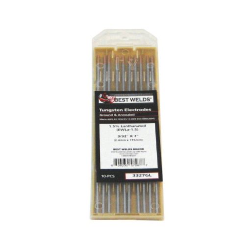 . Best Welds® 3327GL Tungsten Electrode, Chemical Composition: Tungsten ...