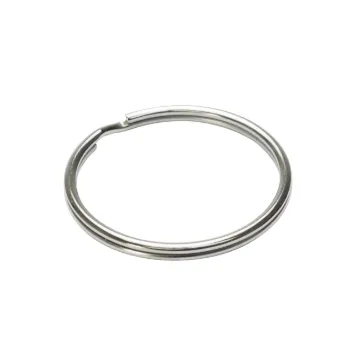 C.H.Hanson® 40083 Key Ring, 1-1/4 in ID Split Ring, Tempered Spring Steel