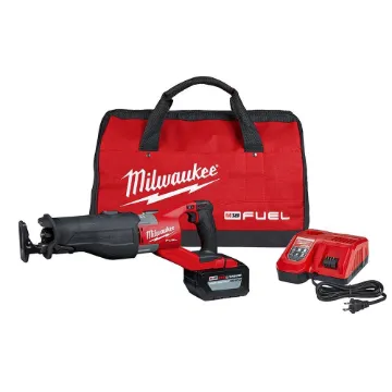 Milwaukee® M18™ FUEL™ SUPER SAWZALL™ 2722-21HD Cordless Reciprocating Saw Kit, 1-1/4 in L Stroke, 3000 spm, Orbital Stroke, 18 VDC, 18.9 in OAL