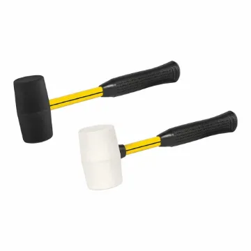 Nupla® Nuplaglas® 13120 Non-Sparking Mallet, 16 in OAL, 2-1/4 in Dia Face, 2 lb Rubber Head, Fiberglass Handle