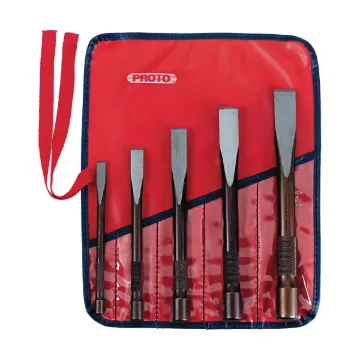 Proto® J86000 Super Duty Cold Chisel Set, Cold Style, 3/8 to 7/8 in Chisel, 5 Chisels, 5 Pieces