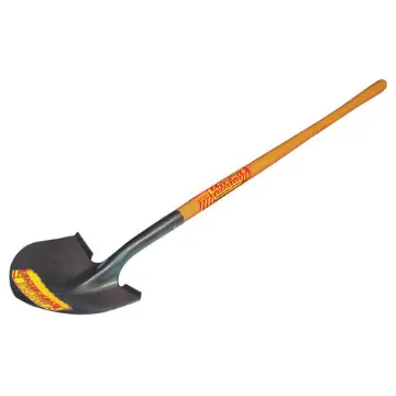 Seymour  49130 S300 DuraLite  Round Point Shovel, 9-1/2 in L x 11-1/2 in W, 44 in Handle Length, American Ash Hardwood Handle