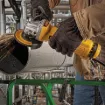 Picture of DeWALT® DWE4222N Heavy Duty Small Electric Angle Grinder With Brake and No-Lock On, 4-1/2 in Dia Wheel, 5/8-11 UNC Arbor/Shank, 120 VAC, Black/Yellow, Yes, Non-Locking Paddle Switch