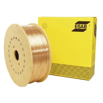 Picture of ESAB® 1382F07 Spoolarc® 86 Copper-Coated General Purpose MIG Solid Welding Wire, 0.045 in Dia Wire, 44 lb Container, Steel Wire