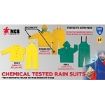 Picture of MCR Safety 3003X4 Wizard Cyclone 3003 3-Piece Rainwear suit, Unisex, 4XL, Yellow, Nylon/PVC, 56 in Waist, 32-1/2 in L Inseam, Detachable Hood