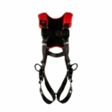 3M Protecta Fall Protection 7012816684 Protecta® Positioning Safety Harness, XL, 420 lb Load, Polyester Strap, Pass-Thru Chest Strap Buckle, Steel Hardware, Black