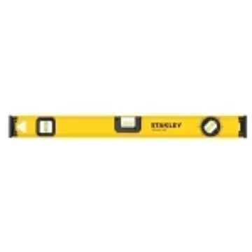 Stanley® 180™ 42-324 Heavy Duty Non-Magnetic Standard I-Beam Level, 24 in L, 3 Vials, Aluminum, (1) Level/(1) Plumb/(1) 180 deg Vial Position, 0.0015 in Accuracy