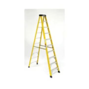 WERNER® 6110 6100 Type IA Single Sided Step Ladder, 10 ft H Ladder, 300 lb Load, 9 Steps, Fiberglass