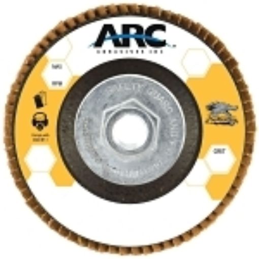 ARC™ 10816 Flap Disc 4-1/2 in X 5/8-11 in, Blue, 80 Grit, Arc Flash