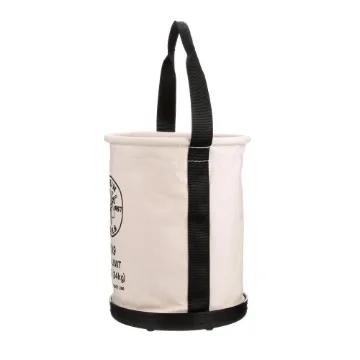 Klein® 5109 Wide Opening Straight Wall Bucket, 15 in H, 1 Pockets, #6 Canvas