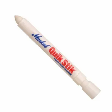 Markal® 061051 Quik Stik® Permanent Twist Solid Paint Crayon, 11/16 in Round Tip, Plastic Housing, White