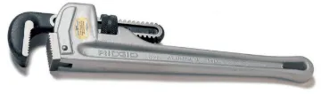 RIDGID® 31115 Straight Pipe Wrench, 6 in Pipe, 48 in OAL, Floating Forged Hook Jaw, Aluminum Handle, Knurled Nut Adjustment