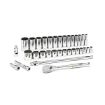 GEARWRENCH  80714D Mechanics Tool Set, 1/2 in Drive, Teardrop Head, 33 Pieces, Full Polished Chrome