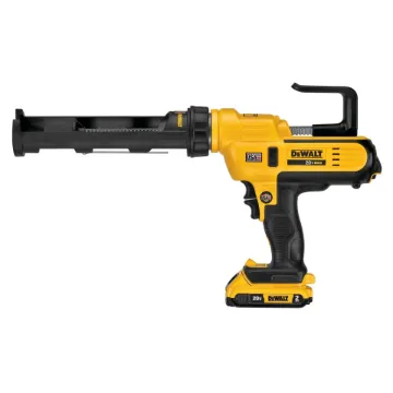 DeWALT® DCE560D1 Cordless Full Barrel Frame Caulk Gun Kit, 10 oz Capacity, 20 V, Li-Ion Battery