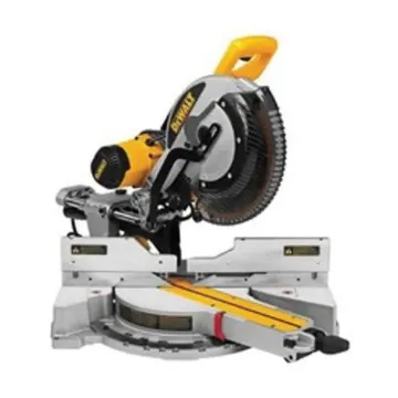 DeWALT® DWS780 Double Bevel Sliding Compound Miter Saw, 12 in Dia Blade, 5/8 in, 1 in Arbor/Shank, 4-1/2 in H x 9-1/2 in W at 45 deg, 4-1/2 in H x 13-3/4 in W at 90 deg Cutting, 50 to 60 deg Miter, 49 deg Bevel