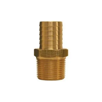 Dixon® 1020806C 102 Standard Hose Barb, 3/8 x 1/2 in Nominal, MNPT x Hose Barb End Style, Brass, Domestic