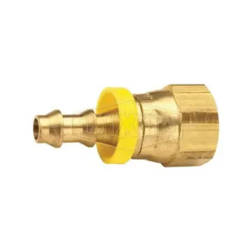 Dixon® 2881217C Hose Barb, 1-1/16-12 x 3/4 in Nominal, FUNF x Hose Barb, Brass, Domestic