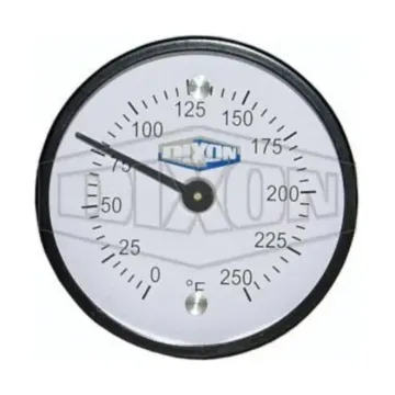 Dixon® MT250 Surface Mount Magnetic Thermometer, 0 to 250 deg F, +/- 2%