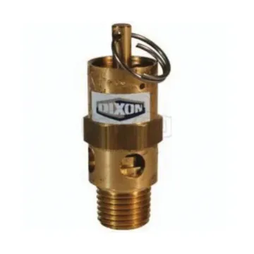 Dixon® SV150 Standard Safety Pop-Off Valve, 1/4 in, MNPT, 129 scfm, Brass Body