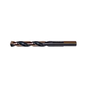 DRILLCO 350N130 Heavy Duty Imperial Mechanics Drill, 15/32 in Drill - Fraction, 0.4688 in Drill - Decimal Inch, HSS, Oxide Treated