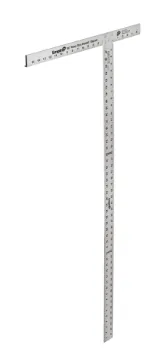 Empire® 418-48 Drywall Heavy Duty Professional T-Square, 48 in L, 1/8 in Graduation, 48 in Tongue, Aluminum