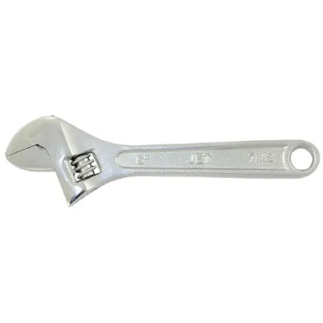 JET 711112 Standard Duty Adjustable Wrench, 3/4 in, 6 in OAL, Chrome Vanadium Steel