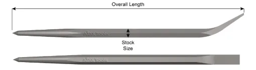 Ajax 682 Pry Bar Pinch Bar, 36 in OAL