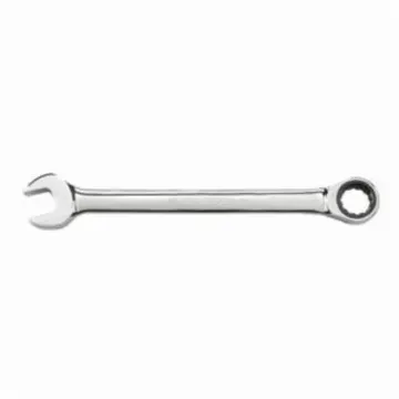 GEARWRENCH® 9042 Jumbo Open End Regular Length Combination Wrench, 1-1/2 in Wrench, 12 Points, 0/15 deg Offset, 19.685 in OAL, High Alloy Steel, Polished Chrome