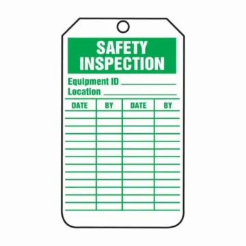 Accuform® TRS315CTP Safety Tag, 5-3/4 in H x 3-1/4 in W, Green/White, 3/8 in Hole, Cardstock