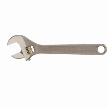 Ampco® W-74 Uninsulated Adjustable Wrench, 1-11/16 in, 15 in OAL, Nickel Aluminum Bronze Body, Nickel Aluminum Bronze, Natural
