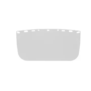 Bullard® 840M Multi-Fit Faceshield Visor, Clear, Acetate, 8 in H x 15 in W x 0.04 in THK Visor, For Use With Bracket, Resists: Chemicals, ANSI Z87