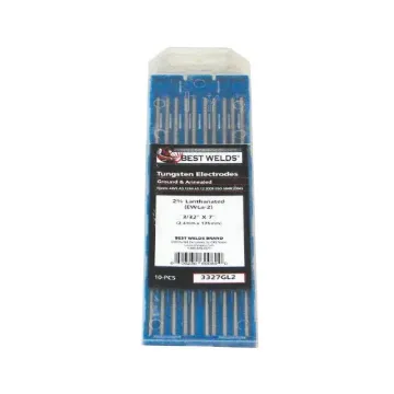 Best Welds® 3327GL2 Tungsten Electrode, 3/32 in Dia x 7 in L, Solid Form