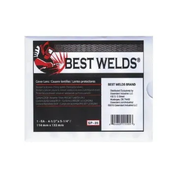 Best Welds® SP35 Cover Lens, Clear Lens, Clear, 50% CR-39 Plastic, 4-1/2 in W