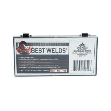 Best Welds® 932145100 Rectangular Magnifier Plate, Clear, Glass, 2 in W
