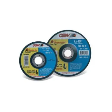 CGW® Quickie Cut™ 35131 Thin Cut-Off Wheel, 6 in Dia x 0.045 in THK, 7/8 in Center Hole, 46 Grit, Aluminum Oxide Abrasive
