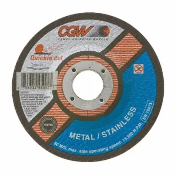 CGW® Quickie Cut™ 45144 Quickie Cut™ Type 27 General Purpose Cut-Off Wheel, 7 in Dia x 1/16 in THK, 60 Grit, Zirconia Alumina Abrasive