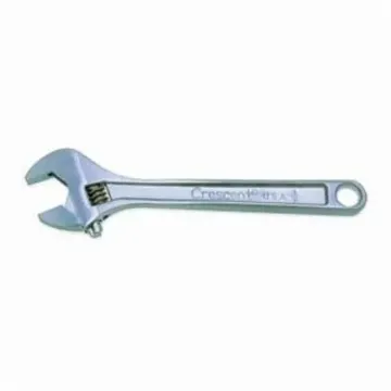 Crescent® AC16BK Adjustable Wrench, 0.938 in, 6 in OAL, Heat Treated Alloy Steel Body, Heat Treated Alloy Steel, Polished Chrome
