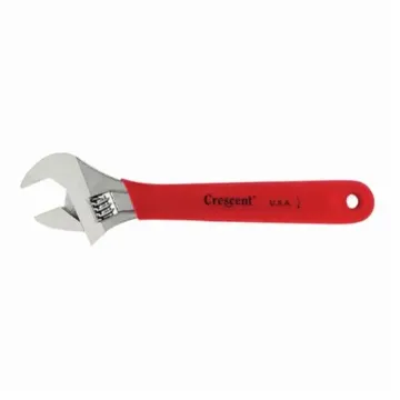 Crescent® AC16C Uninsulated Adjustable Wrench, 0.938 in, Polished Chrome, 6 in OAL, Heat Treated Alloy Steel Body, Heat Treated Alloy Steel