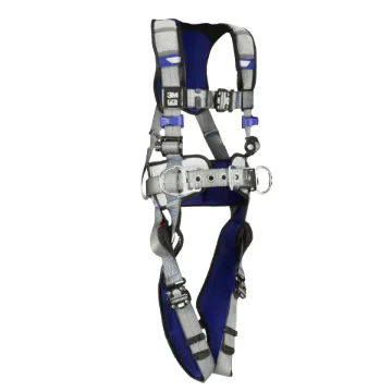 3M™ DBI-SALA® 7012817840 1402108 Comfort Construction Harness, XL, 420 lb Load, Polyester Strap, Duo-Lok™ Quick-Connect Chest Strap Buckle, D-Ring Shoulder Strap Buckle, Gray
