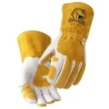 Black Stallion  GM1611-WT-LRG Gloves, Grain Cowhide Leather/Split Cowhide/Kevlar Stitching, White