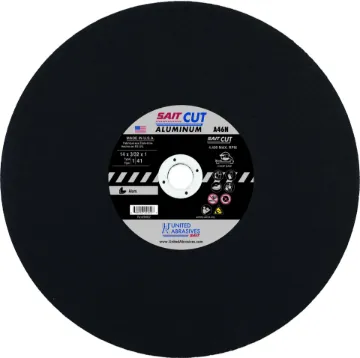 United Abrasives-SAIT 24052 Type 1 Cut-Off Wheel, 14 in Dia x 3/32 in THK, 1 in Center Hole, 46 Grit, Aluminum Oxide Abrasive