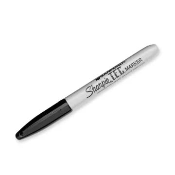 Sharpie  13401 T.E.C. Permanent Marker, Fine Tip Bullet Tip, Black