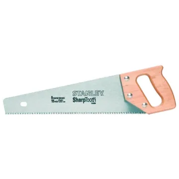 Stanley  SharpTooth  15-334 Heavy Duty Hand Saw With Wood Handle, 15 in L Steel Blade, Hardwood Handle