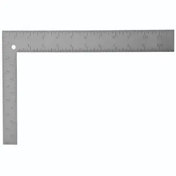 Stanley  45-912 Carpenter's Square, 12 x 1-1/2 in, 1/16 in Face/Back Graduation, 8 x 1 in Tongue, Steel