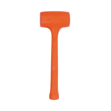 Stanley  Compo-Cast  57-533 Standard Head Soft Face Hammer, 14-1/4 in OAL, 2-1/2 in Soft Face, 42 oz Non-Ferrous Metal Head, Steel Handle