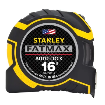 Stanley  FMHT33316S Steel Blade, 16 ft L Blade x 1-1/4 in W Blade, BladeArmor  Steel Blade, Graduations 1/16 in